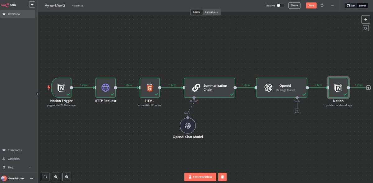 No-code AI on n8n for white collars (08.02.25 workshop notes)